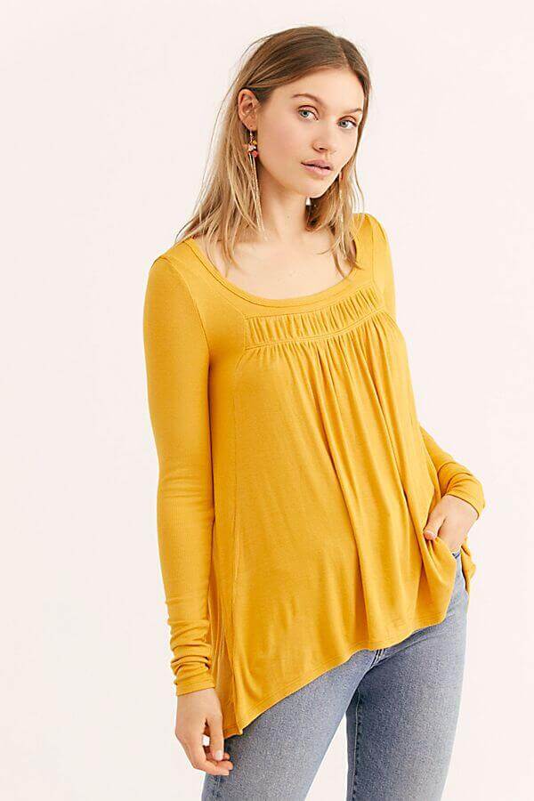 Free People We The Free Love Valley Long Sleeve Top