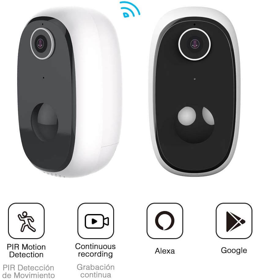 AKASO WiFi Solar Home Security Bullet Camera Image 3