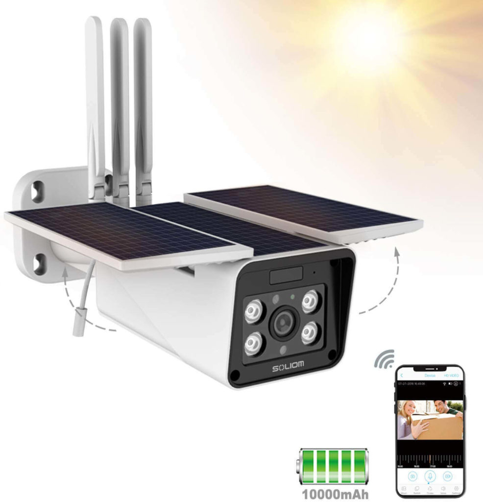 Soliom Solar Battery Bullet Camera Image 1