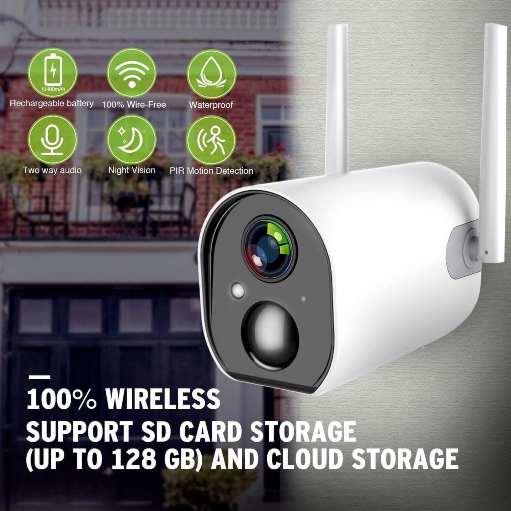 Zeetopin Wireless Outdoor Security Camera Image 2