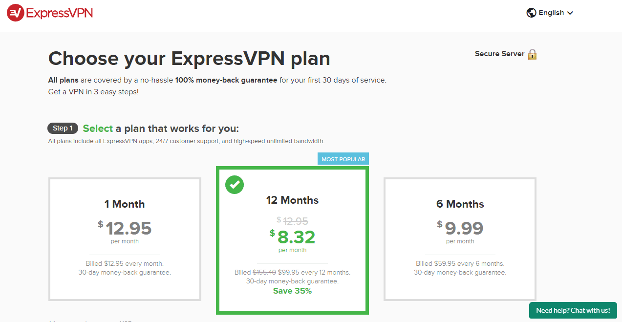 ExpressVPN Plan
