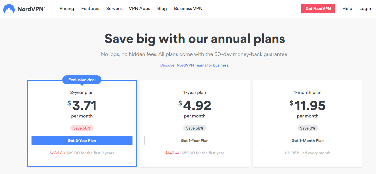 Nord VPN Plan