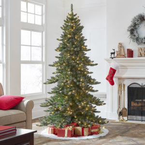 Holiday Time Pre Lit Grandview Glittering Artificial Christmas Tree