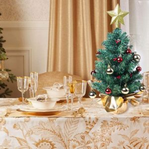 Liecho 24 Inch Tabletop Mini Christmas Tree